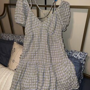Heartloom Textured Checkered Dress